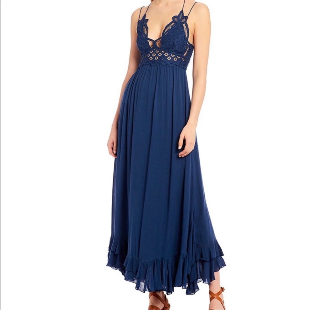 Free People Navy Maxi Dress - Picture 14 of 15